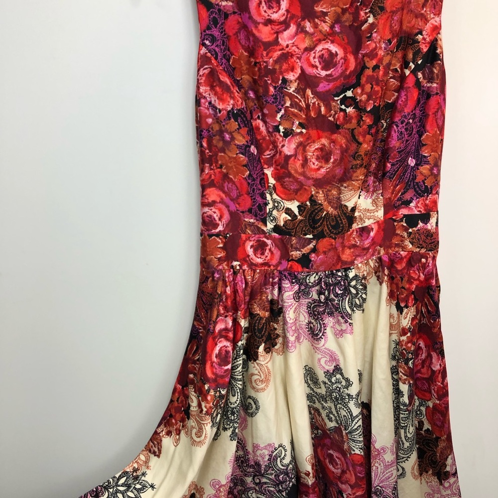 Lady vintage floral dress retro rockabilly made in Romania - Picture 6 of 16